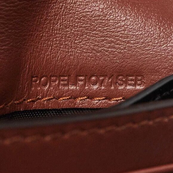 Burberry Brown/Black Monogram Coated Canvas TB Compact Wallet - Picture 9 of 9